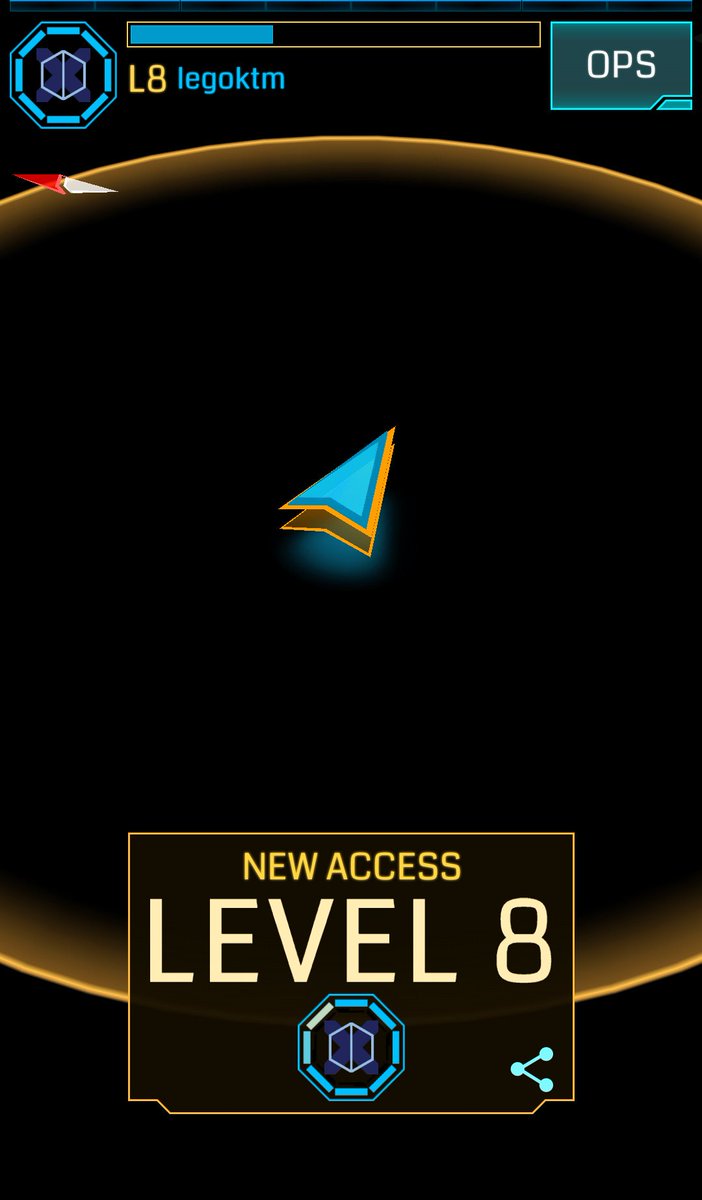 Screenshot showing Ingress, with "New Access Level 8" at the bottom