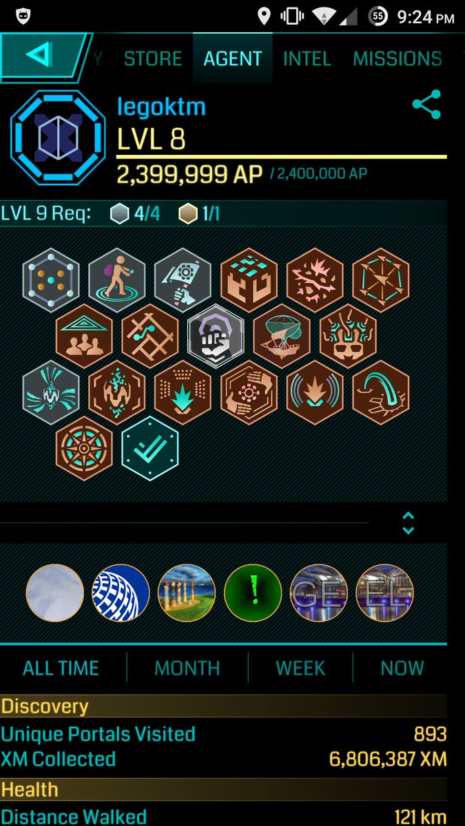 Ingress screenshot that shows "2,399,999 AP / 2,400,000 AP"