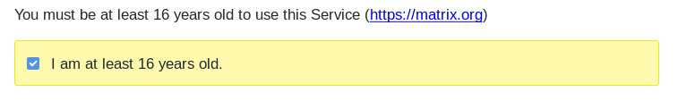 You must be at least 16 years old to use this Service