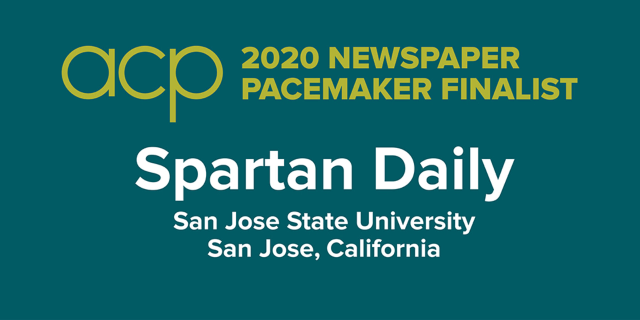 Spartan Daily is a Pacemaker finalist